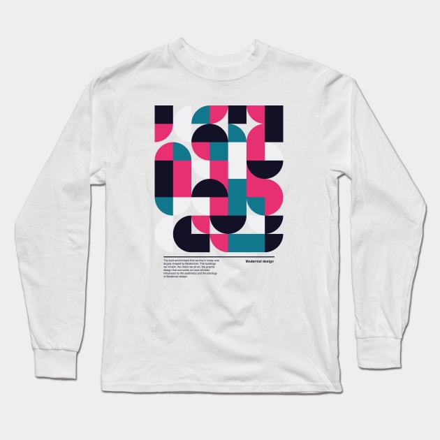 Modernist Design Deconstructed Long Sleeve T-Shirt by modernistdesign